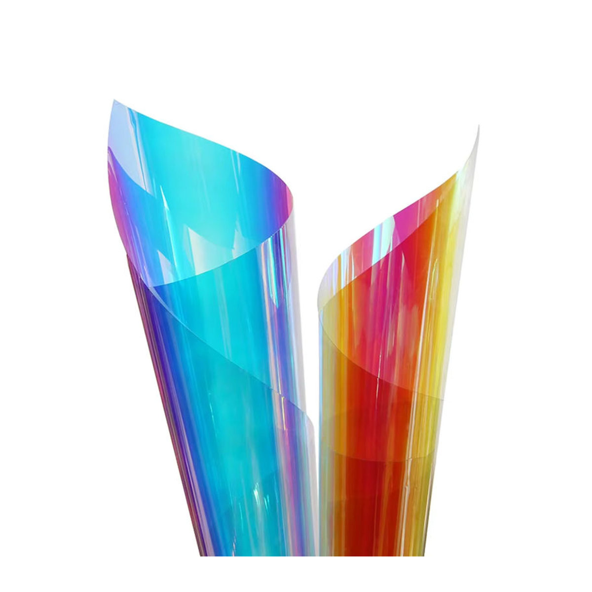 Findohope Holografische Fensterfolie selbstklebend, schillerndes dichroitisches Vinyl in Transparent und Mehrfarbig für deine DIY-Heimdekoration - Bild 6