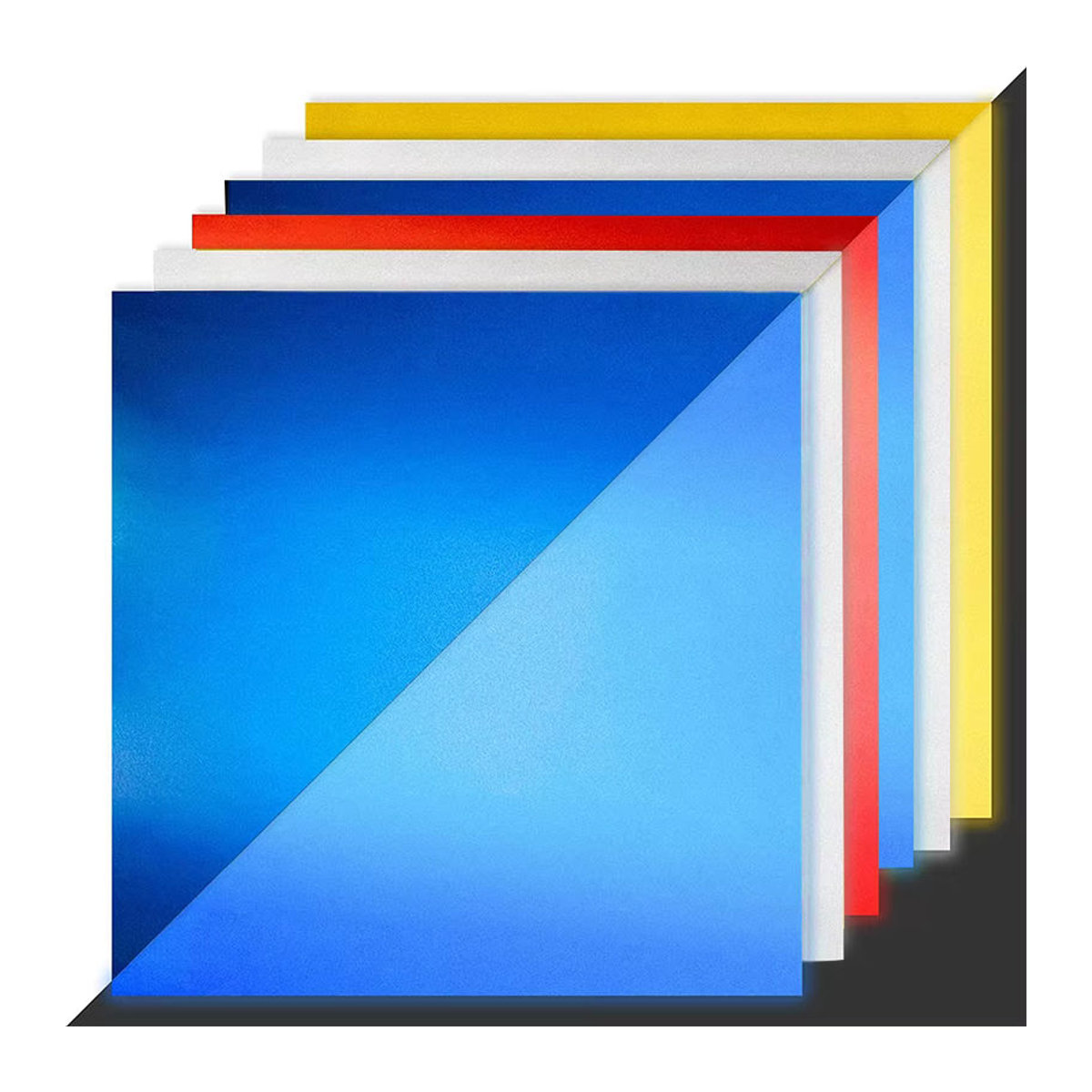 Findohope Selbstklebende Vinyl-Folienaufkleber Reflektierend und Leuchtend in Gelb und Mehrfarbig, Rechteckig, Breite: 30,48 cm, Höhe: 99,06 cm - Bild 2