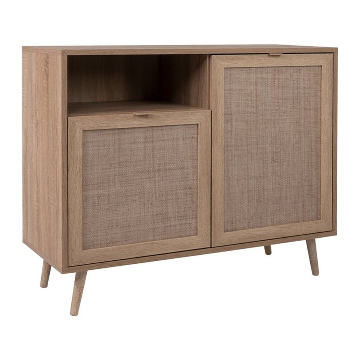 Finori Kommode Bali in Sonoma-Eiche und Beige im Bohemian-Stil B/H/T: 102 x 87 x 40 cm - Bild 1