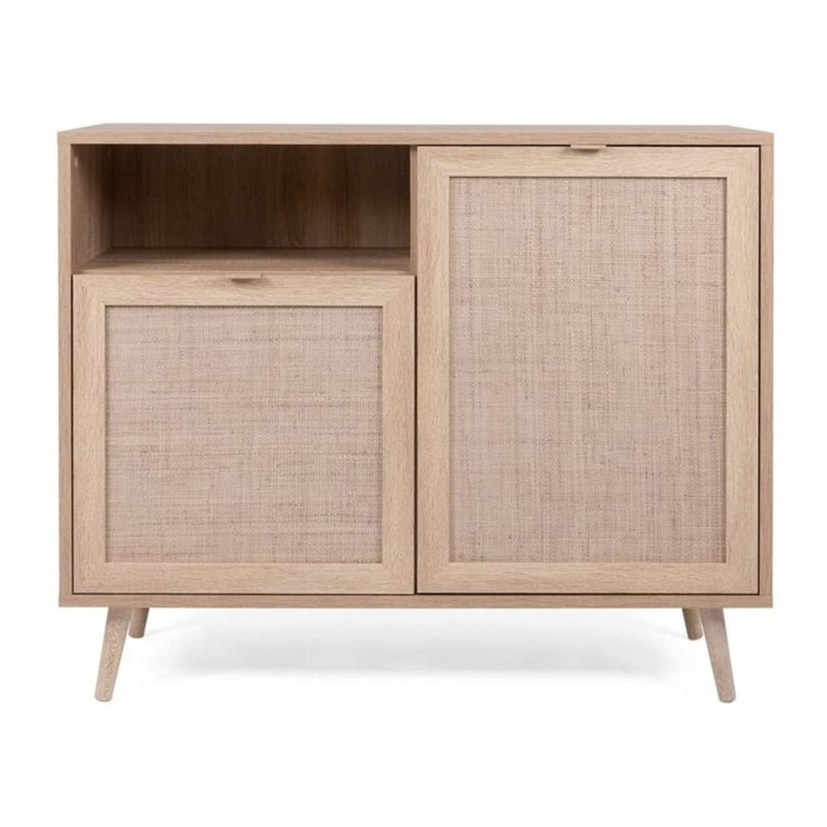 Finori Kommode Bali in Sonoma-Eiche und Beige im Bohemian-Stil B/H/T: 102 x 87 x 40 cm - Bild 5