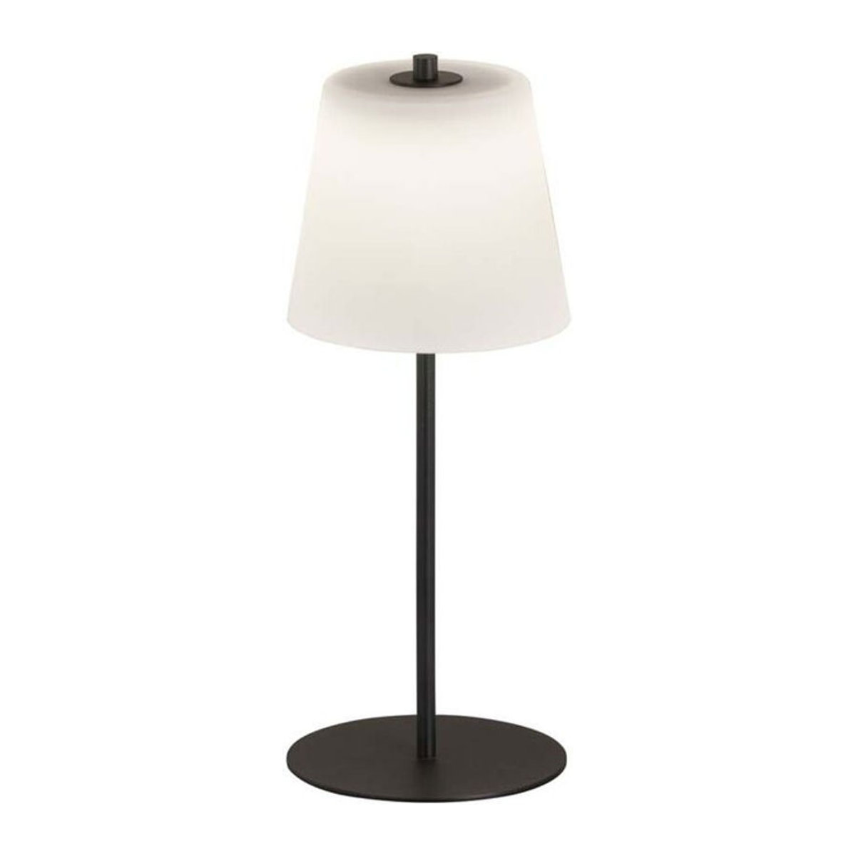 Fischer Leuchten Moderne Außenleuchte für Balkon und Tisch mit LED und Touch-Dimmfunktion, Schwarz, IP44 - Bild 1