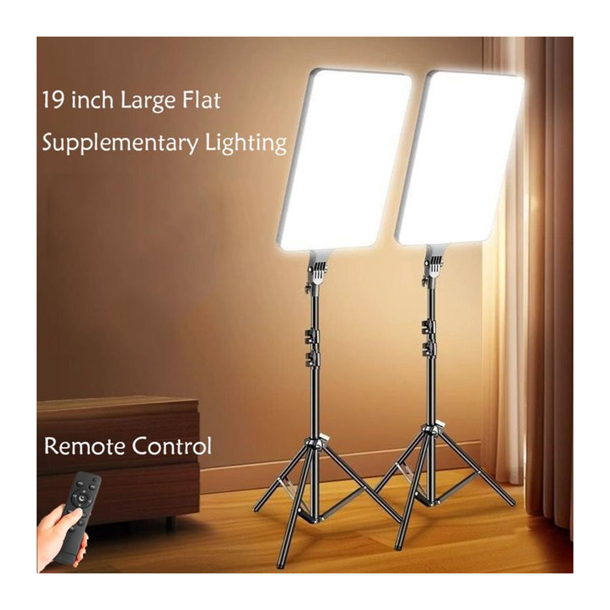 Fittingood Fotografie Live Beleuchtung mit 19 Zoll Bildschirm und Stativ inklusive EU-Stecker - Bild 1