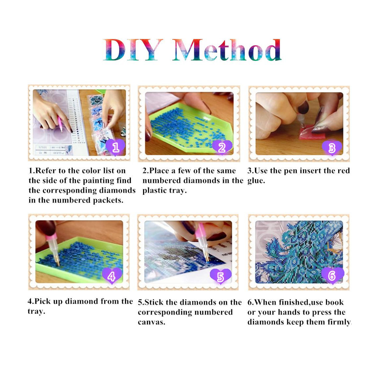 FIYO 5D DIY Diamant Stickerei Set Blumenarrangement in Multicolor, B/H: 50 x 50 cm - Bild 1