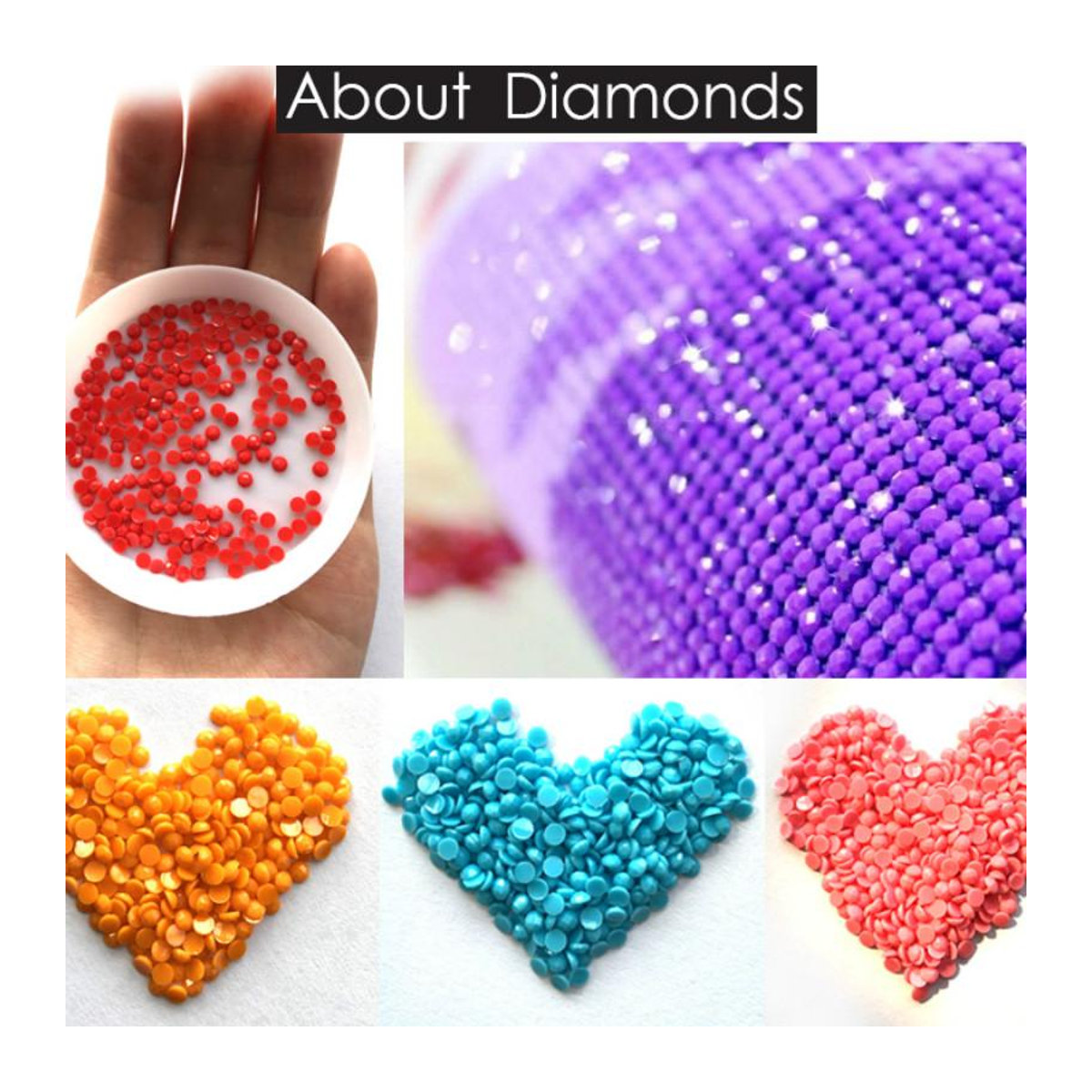 FIYO Diamond Painting Set 5D DIY Diamantmalerei als Kreuzstich Mosaik in Multicolor, B/H: 30 x 20 cm - Bild 1