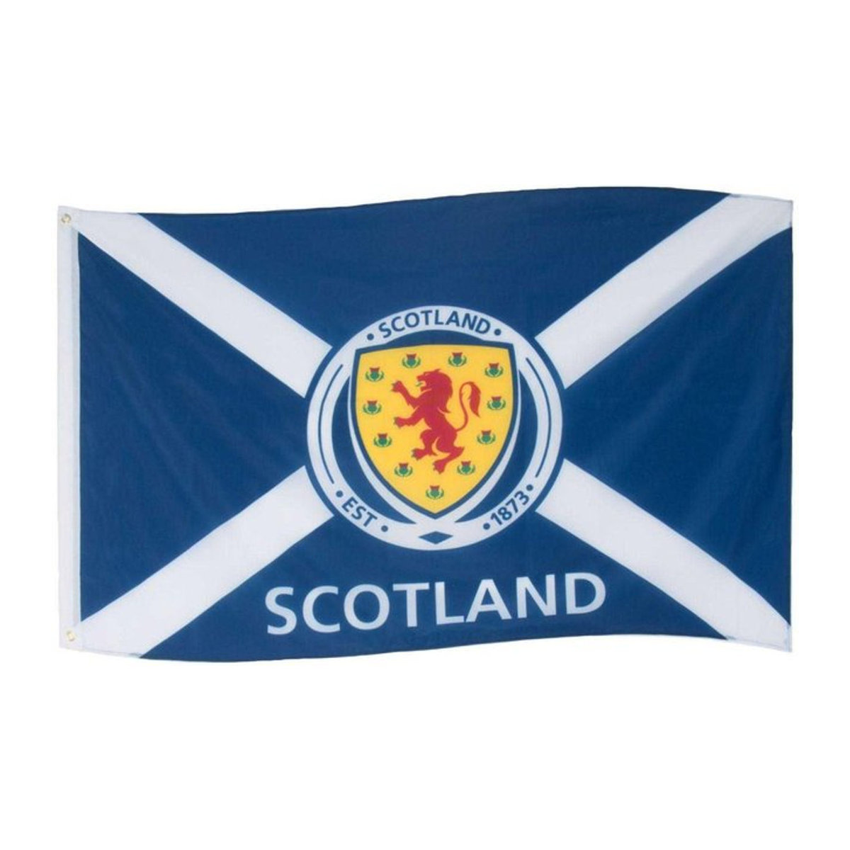 Flagge mit dem Wappen des schottischen Fußballverbands von Pertemba FR - Apparel, Blau, B: 152,4 cm x H: 91,44 cm - Bild 1