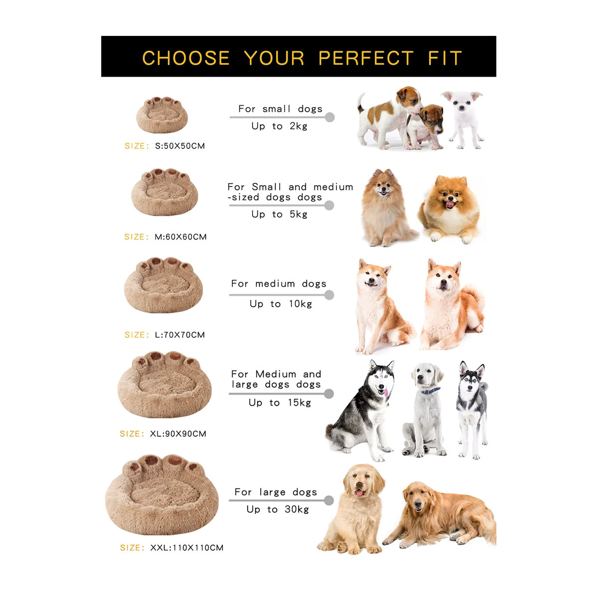 Flauschiges Hundebett von BeiYu Pet - Bild 3