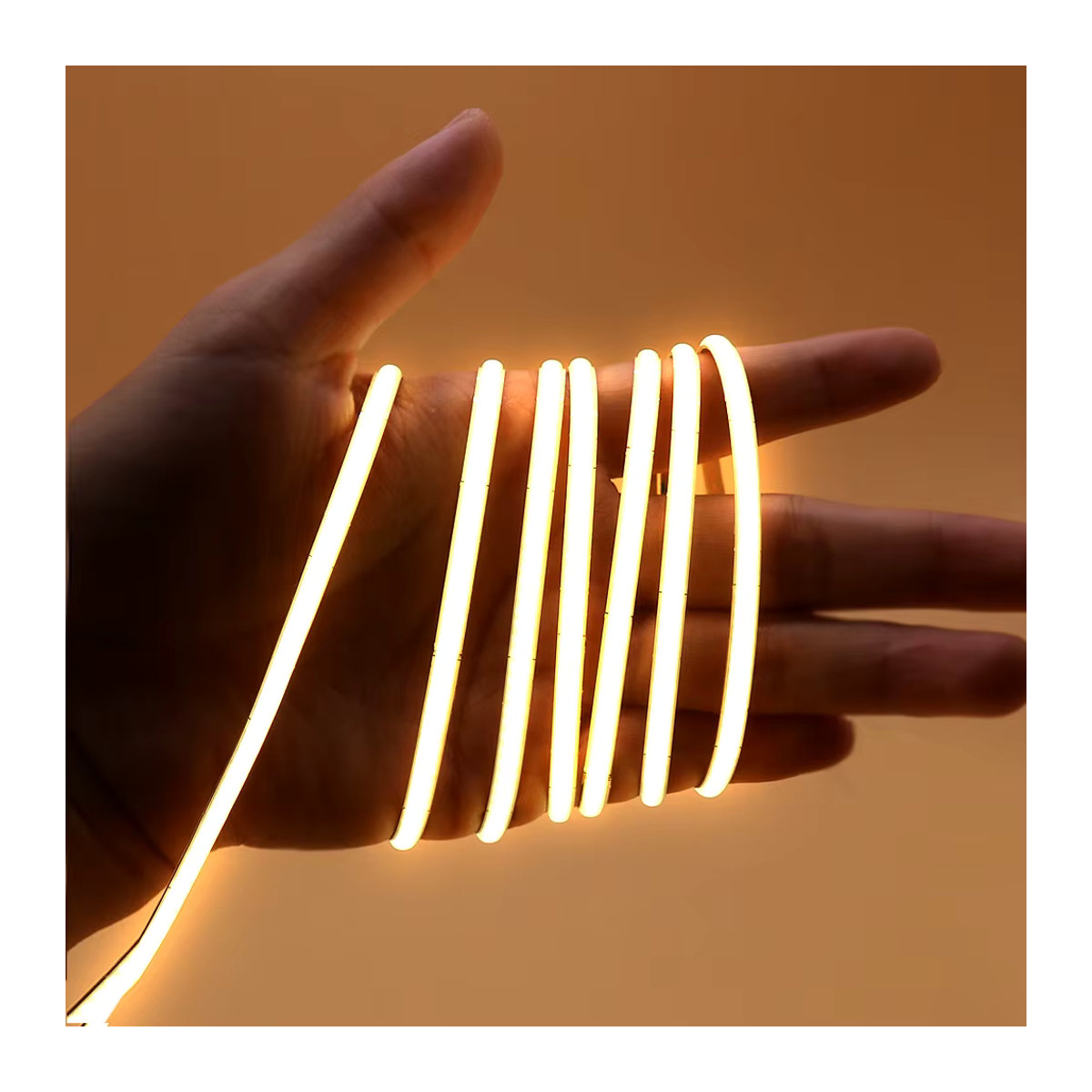 Flexible COB LED Streifen 5V mit 120 LEDs für Auto, Anhänger und Raumdekoration in warmweiß, rot oder blau - Bild 2