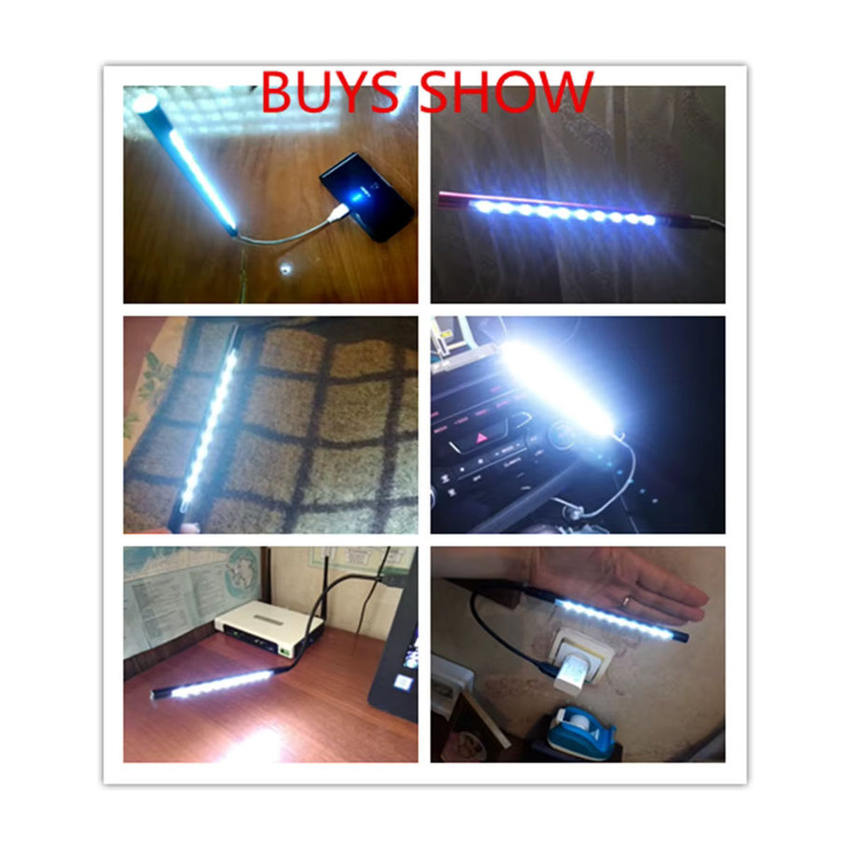 Flexible USB-LED-Buchlampe von ammtoo aus Metall mit 10 LEDs in Bunt - Bild 5