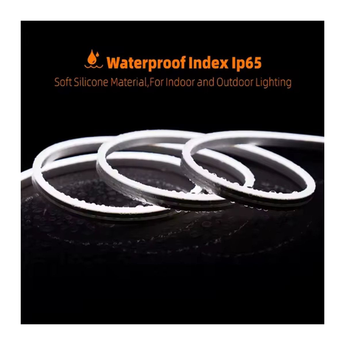 Flexibler LED-Streifen mit USB-Anschluss und Touch-Bewegungsmelder, wasserdicht, weißes Licht, 1 m Länge - Bild 6