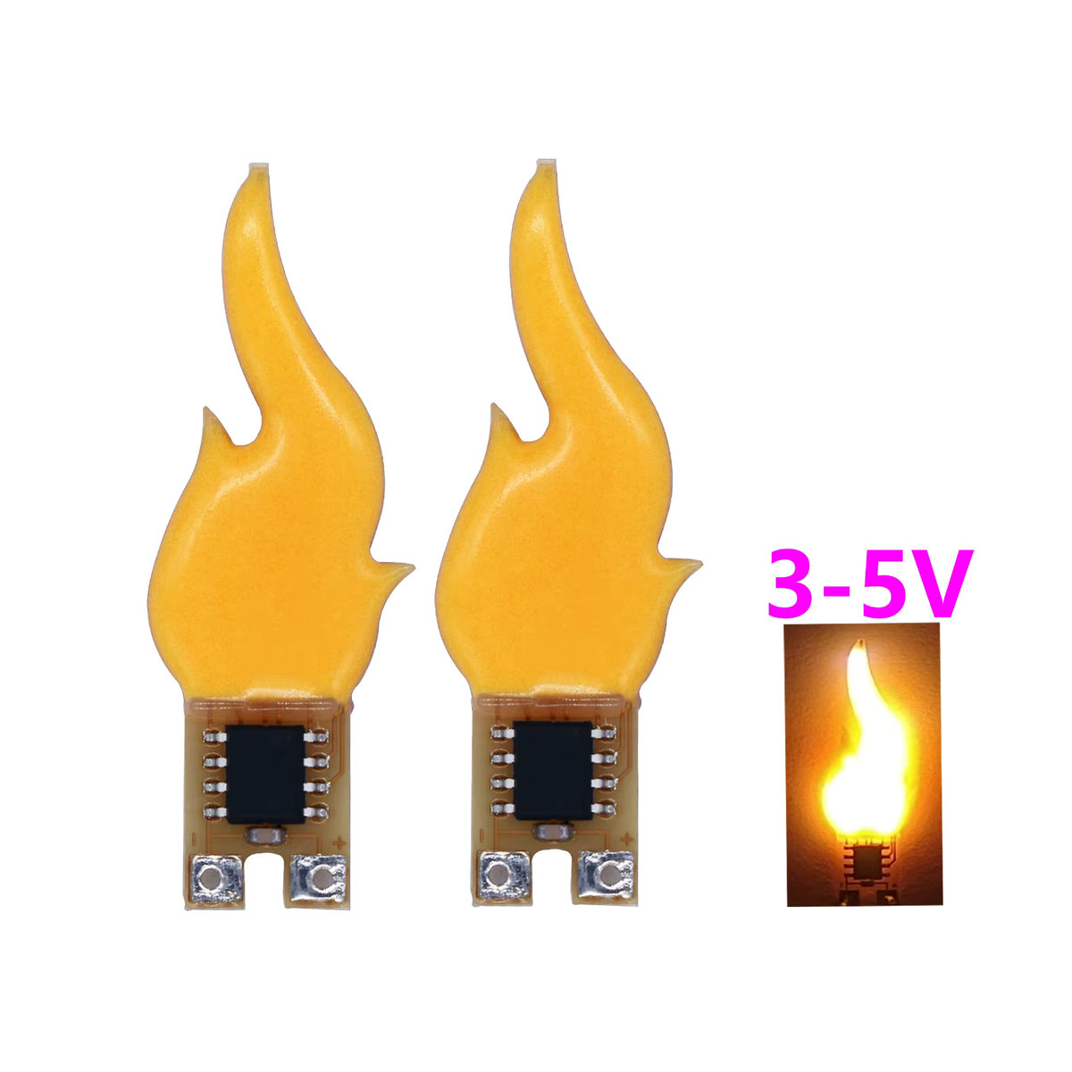 Flexibles LED COB Filament für Edison-Glühbirnen, Warmweiß 2200K, Retro-Dekorationsbeleuchtung, DC 3-5V - Bild 3
