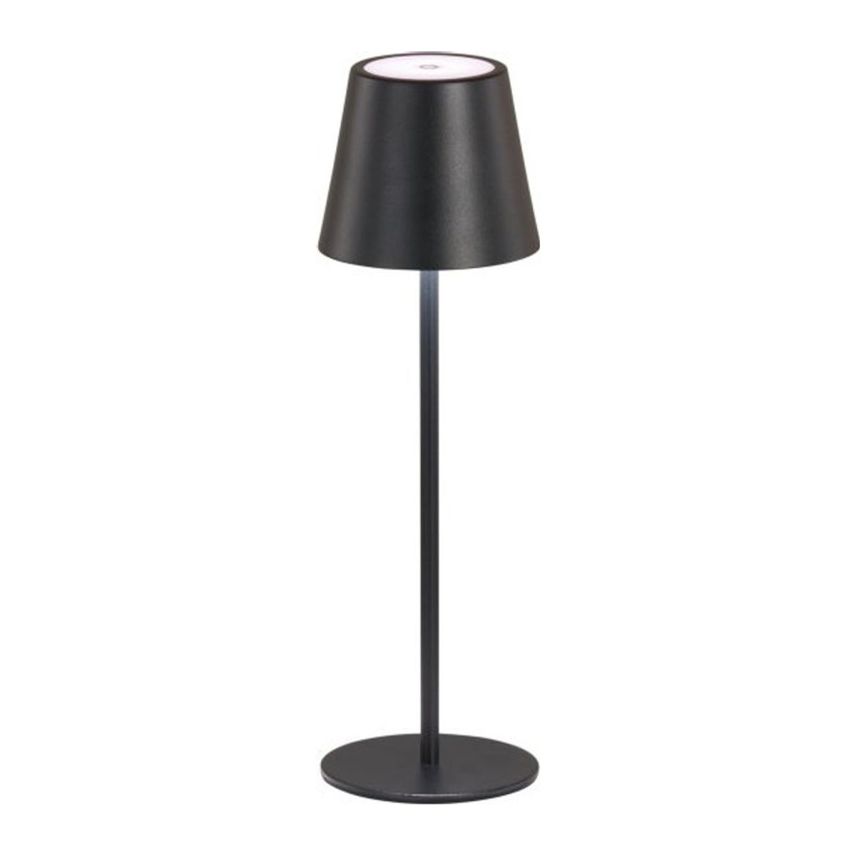 FLIGHTING Tischlampe Modern Schwarz aus Metall mit integrierter warmweißer LED, Höhe: 36,5 cm - Bild 1