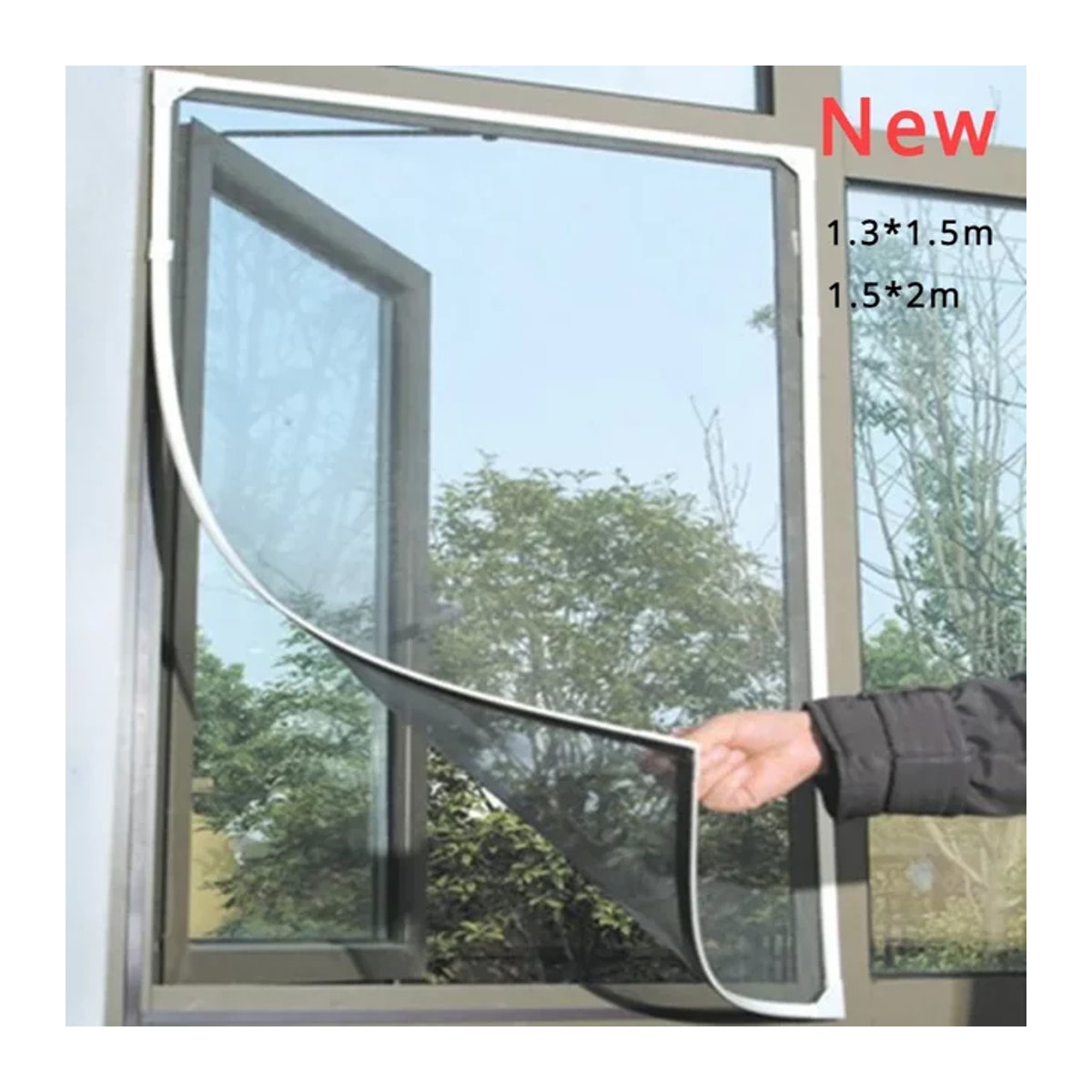 Flipper Zero Selbstklebende Fenstervorhänge und Magnetisches Moskitonetz für Garten und Innenbereich als Insektenschutz - Bild 1
