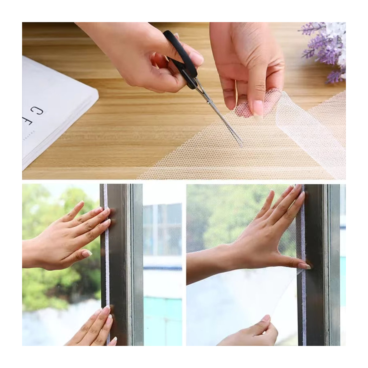 Flipper Zero Selbstklebende Fenstervorhänge und Magnetisches Moskitonetz für Garten und Innenbereich als Insektenschutz - Bild 3