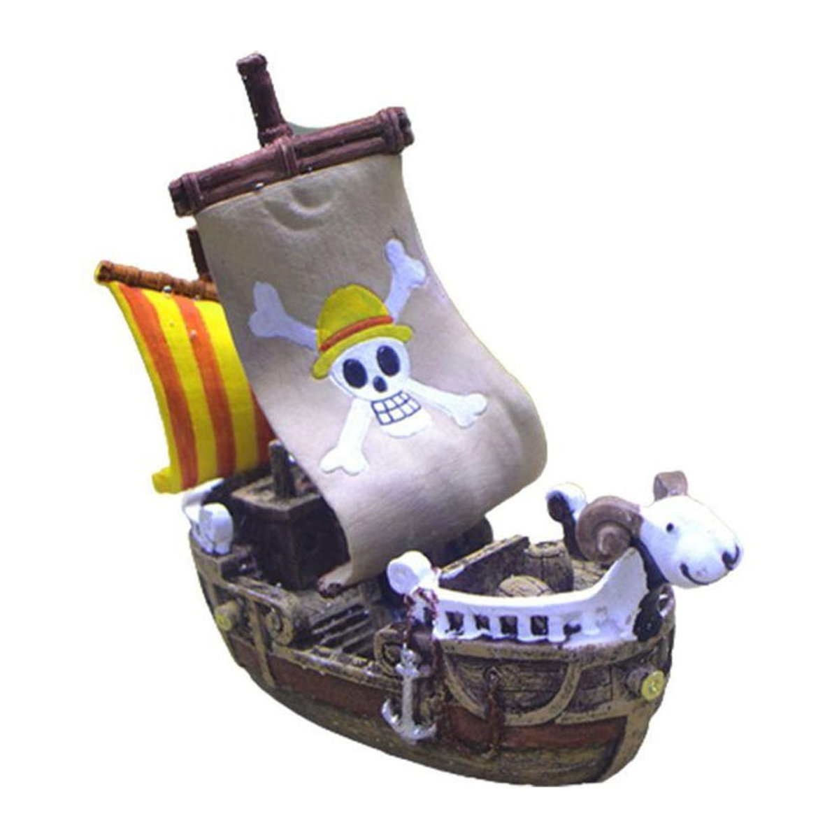 FluxAtelier One Piece Going Merry Segelboot Dekoration aus Kunstharz, mehrfarbig - Bild 1