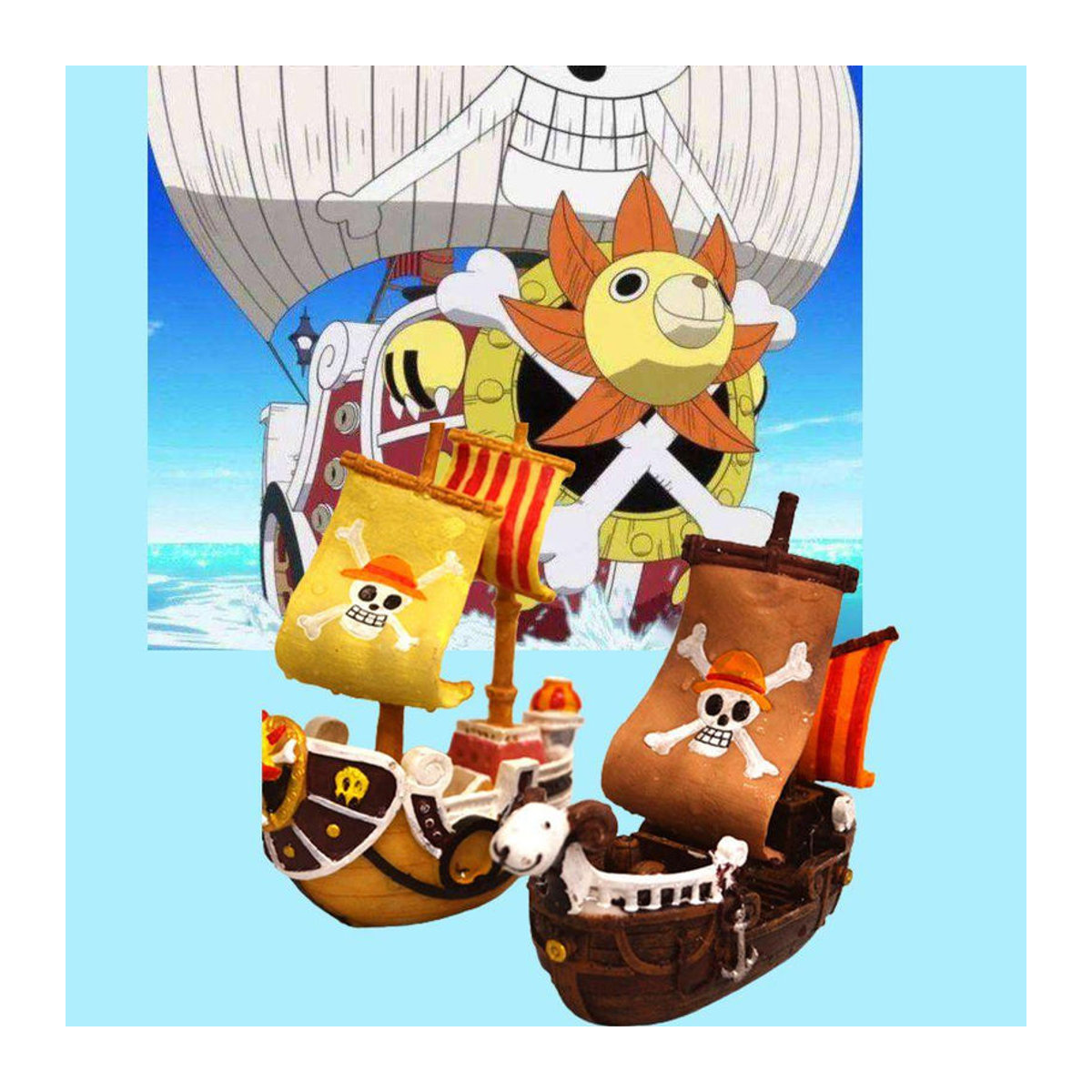 FluxAtelier One Piece Going Merry Segelboot Dekoration aus Kunstharz, mehrfarbig - Bild 11