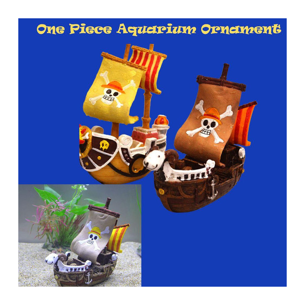 FluxAtelier One Piece Going Merry Segelboot Dekoration aus Kunstharz, mehrfarbig - Bild 5