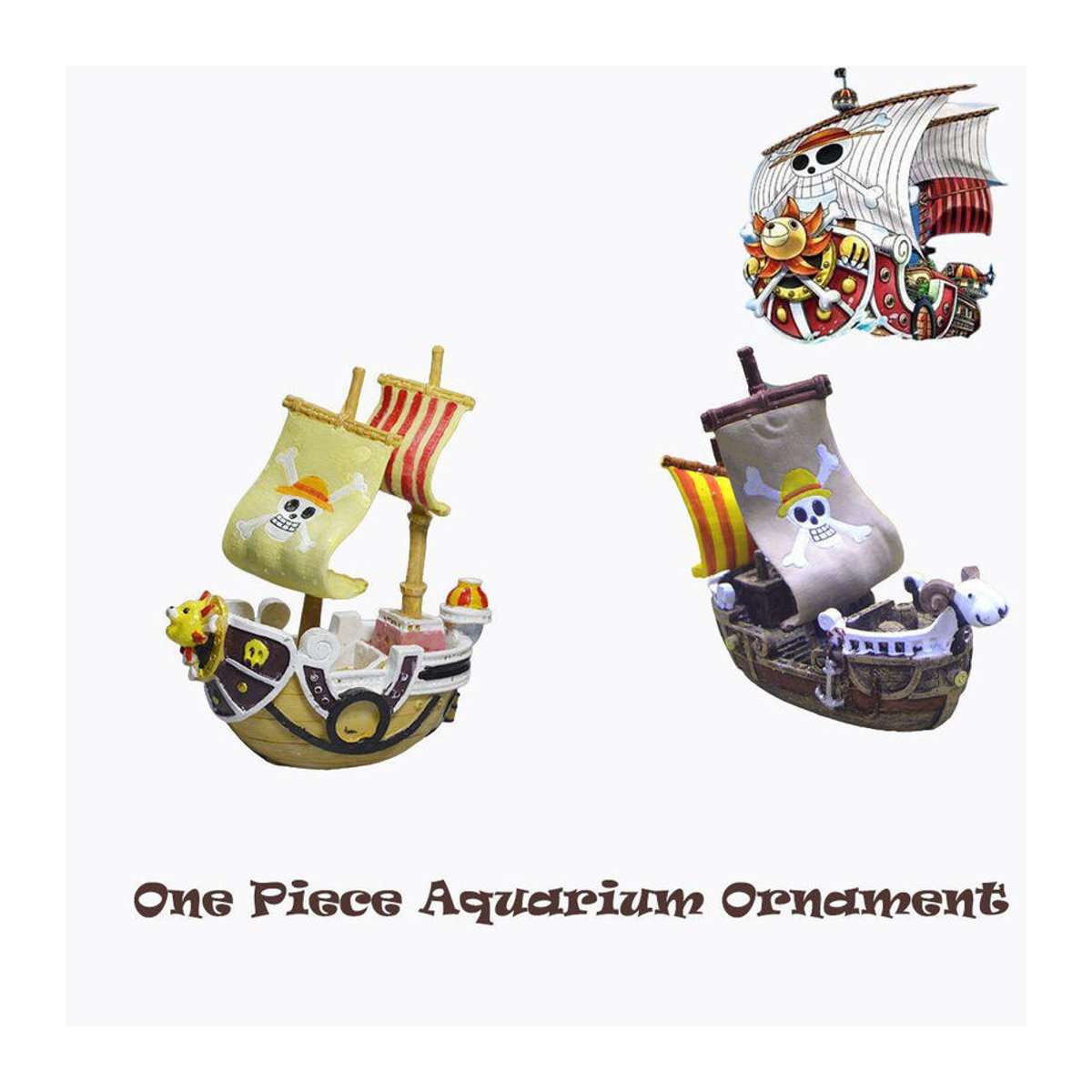 FluxAtelier One Piece Going Merry Segelboot Dekoration aus Kunstharz, mehrfarbig - Bild 8
