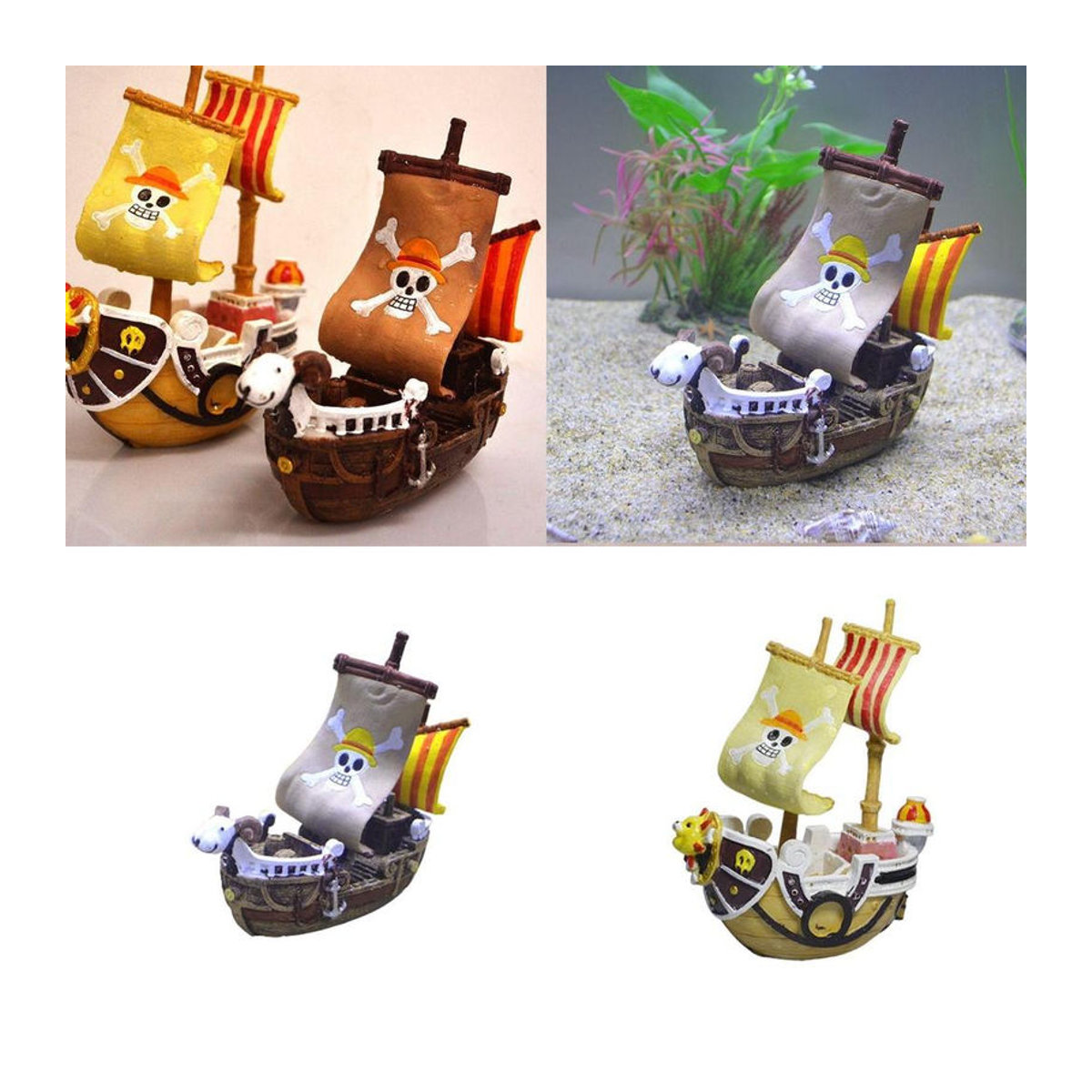 FluxAtelier One Piece Going Merry Segelboot Dekoration aus Kunstharz, mehrfarbig - Bild 10