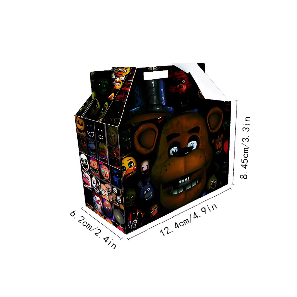 FNAF Five Nights at Freddy's Geschenkbox aus Papier für Kinder, mehrfarbig, rechteckig - Bild 3