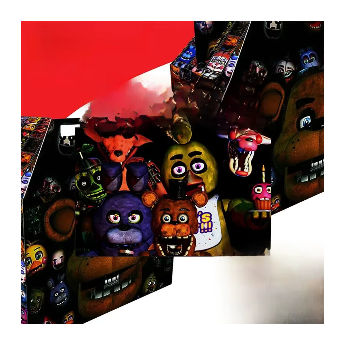 FNAF Five Nights at Freddy's Geschenkbox aus Papier für Kinder, mehrfarbig, rechteckig - Bild 6