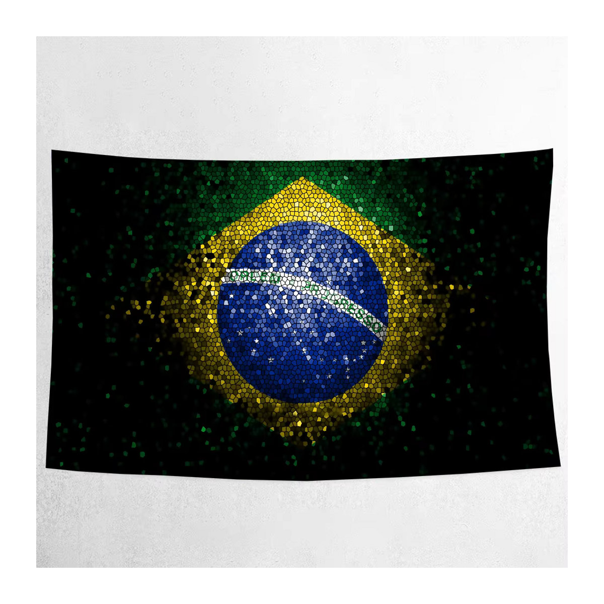Fotohintergrund Brasilien Flagge für Sommer-Fotografie und Photobooth, rechteckig - Bild 6