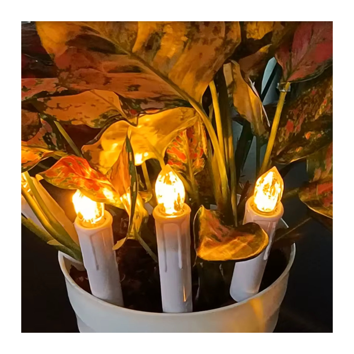 FREEPOWER LED-Stabkerzen mit Fernbedienung und Timer, weiß, Flammenlose Kerzen mit Flackereffekt für Hochzeit und Weihnachten, H x B x T: 12,2 x 1,8 x 1,8 cm - Bild 5