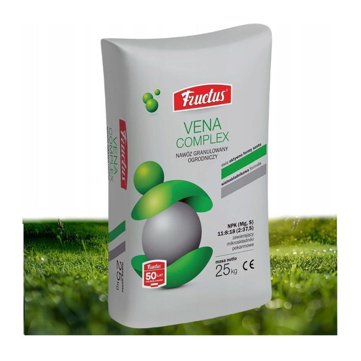 Fructus Mineralischer Dünger Vena Complex für Gras, Rasen, Gemüse und Obst, 25 kg - Bild 1