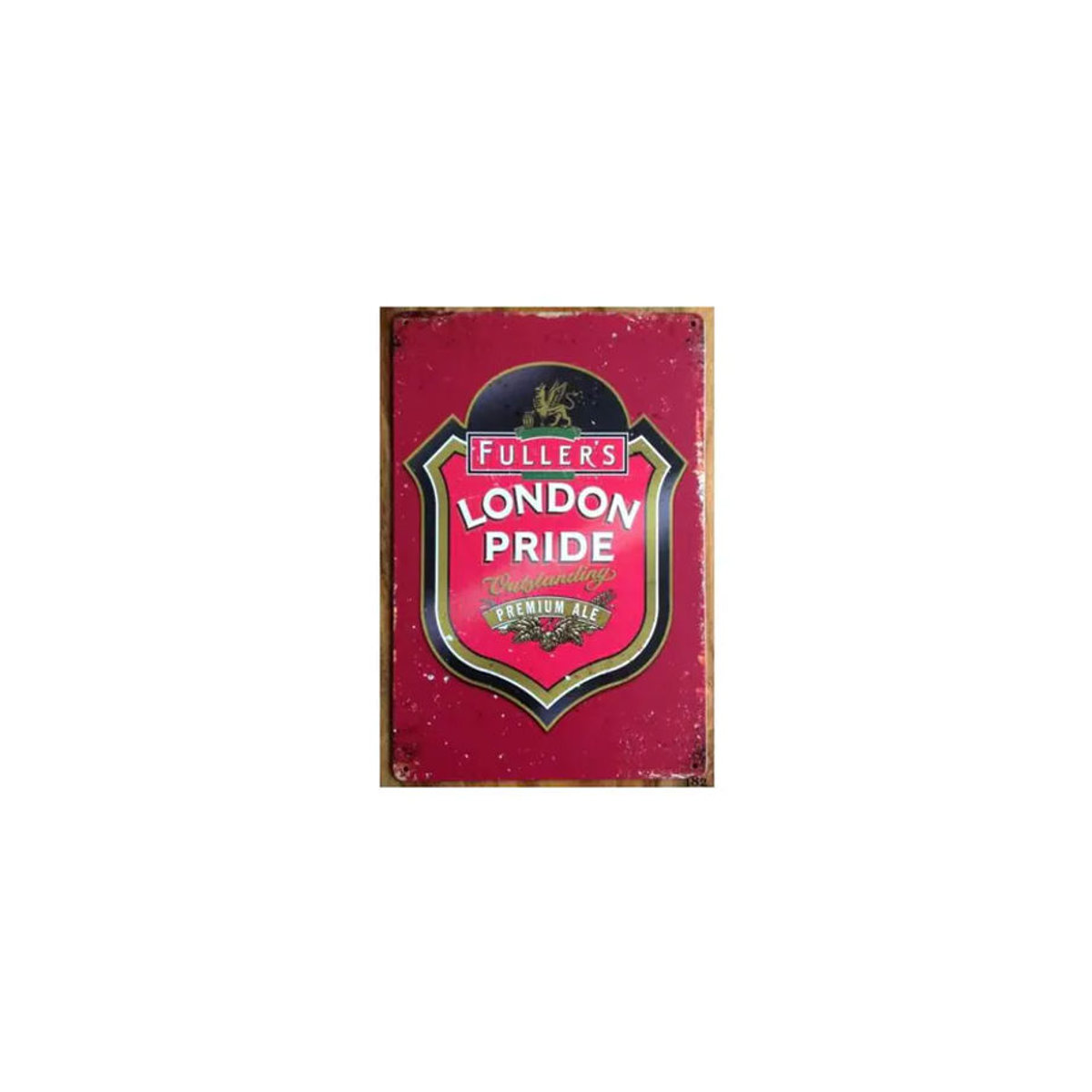 Fuller's London Pride Premium Ale Metallschild Vintage Dekoration, Farbe: Rot, B: 30 cm, H: 20 cm - Bild 2