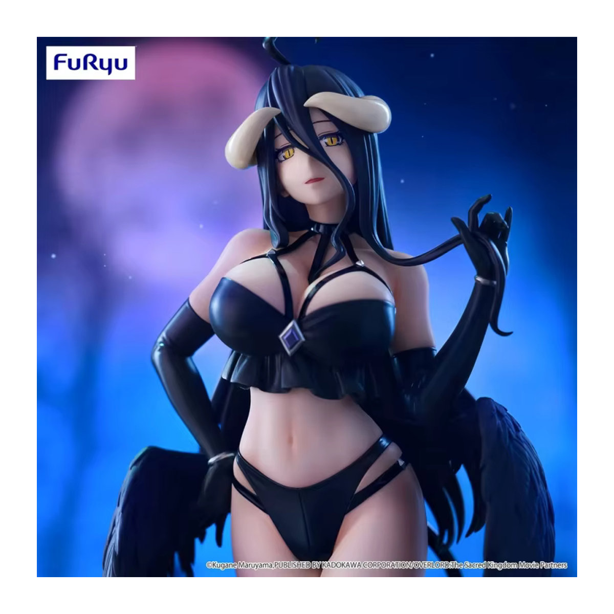 Furyu Bicute Dark Overlord Albedo Anime Action Figure aus PVC in Schwarz - Bild 3