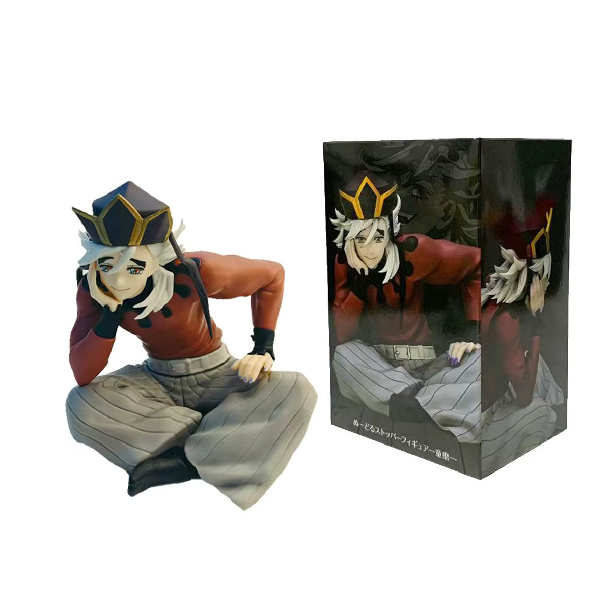 FuRyu SEGA Demon Slayer Douma Premium Chokonose Noodle Stopper Anime Figur, mehrfarbig, Höhe: 8,5 cm - Bild 2