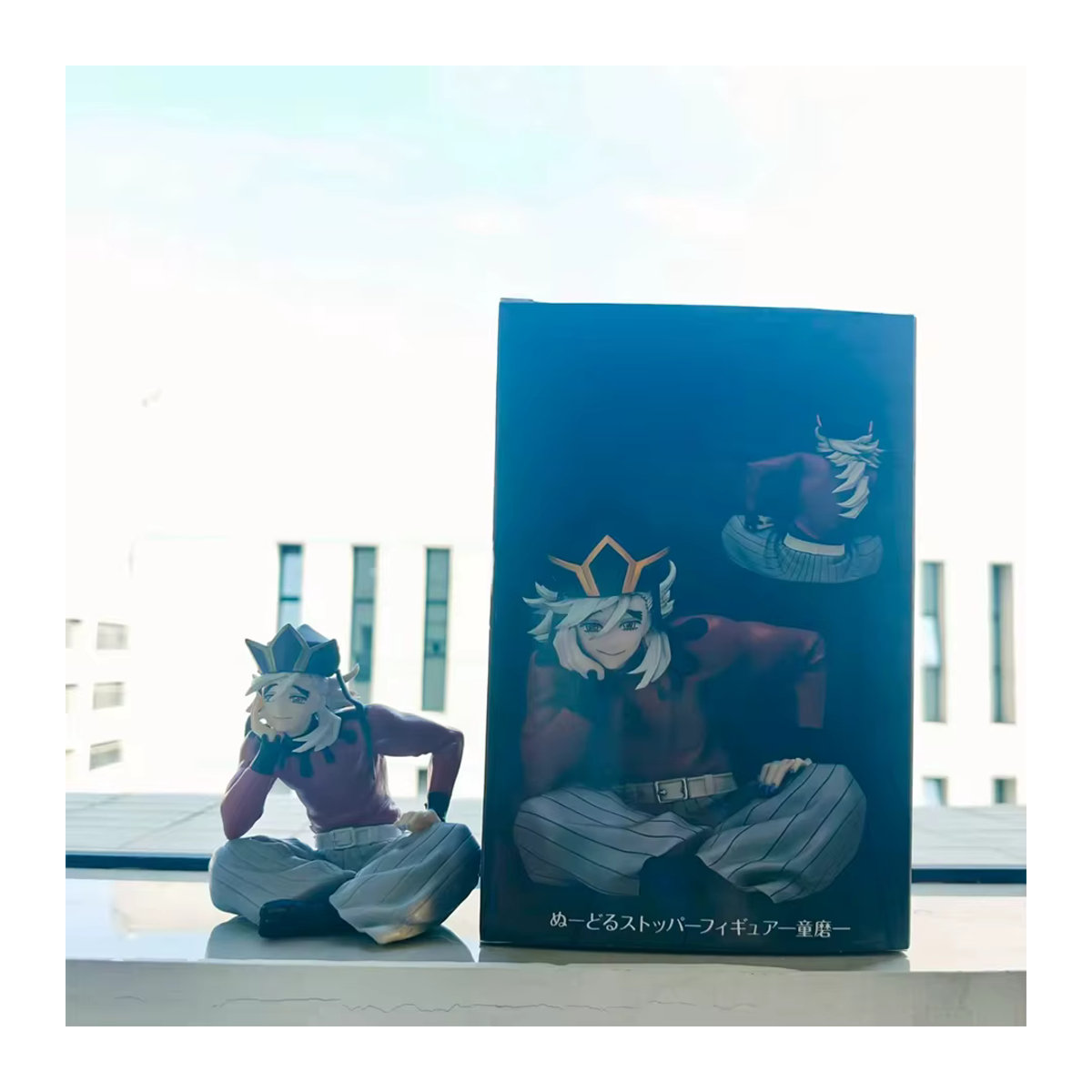 FuRyu SEGA Demon Slayer Douma Premium Chokonose Noodle Stopper Anime Figur, mehrfarbig, Höhe: 8,5 cm - Bild 3