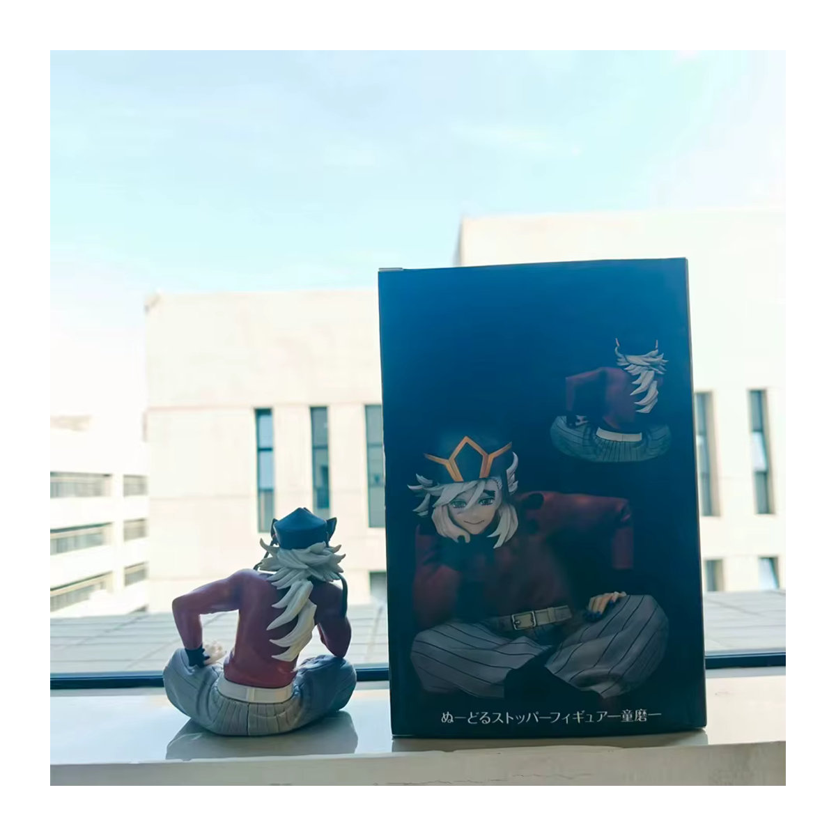 FuRyu SEGA Demon Slayer Douma Premium Chokonose Noodle Stopper Anime Figur, mehrfarbig, Höhe: 8,5 cm - Bild 4