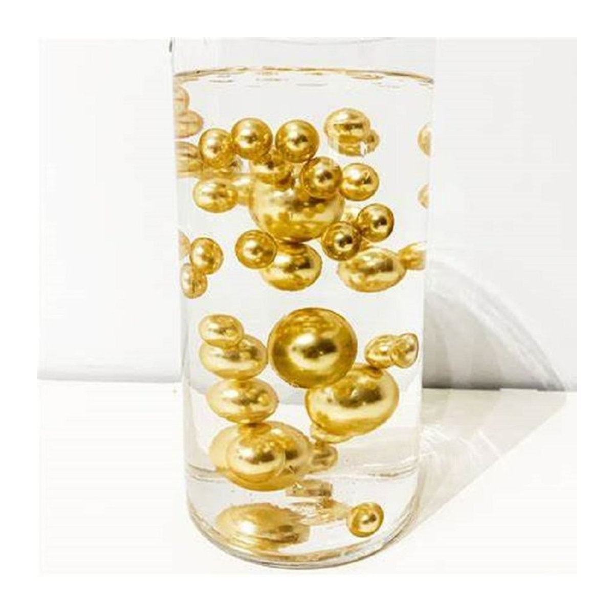 Future & Fancy Schwimmende Vase Füllperlen für Weihnachten und Hochzeit, 6200 Stück, Farben: Transparent, Rot und Gold, Rund - Bild 1