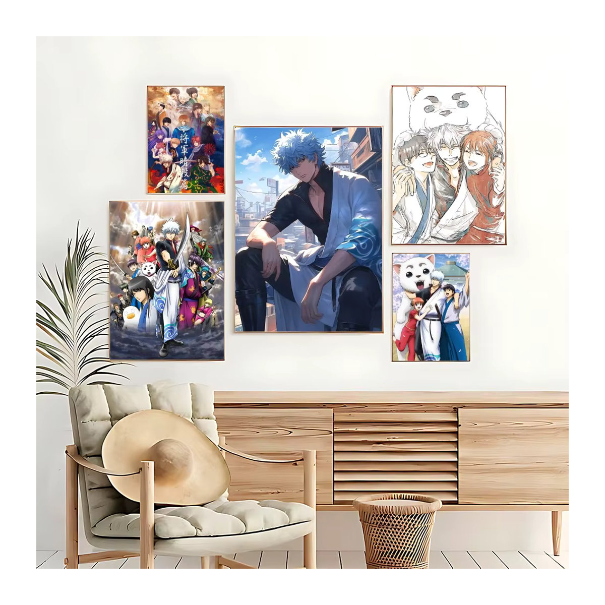 G-GinTama DIY Wandposter Leinwandbild Porträt in Mehrfarbig für deine Wohnzimmer Dekoration, B/H: 20 x 15 cm - Bild 4