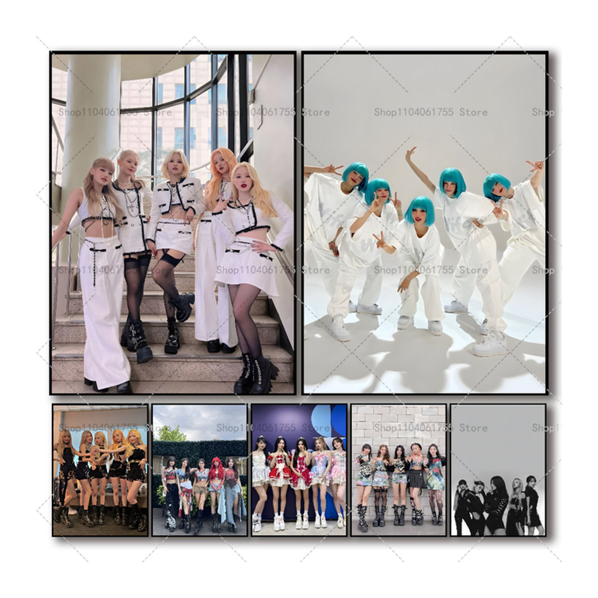 (G)I-DLE Kpop Poster Selbstklebender Wasserdichter Wandaufkleber aus Papier für Zimmer und Bar Dekor - Bild 1