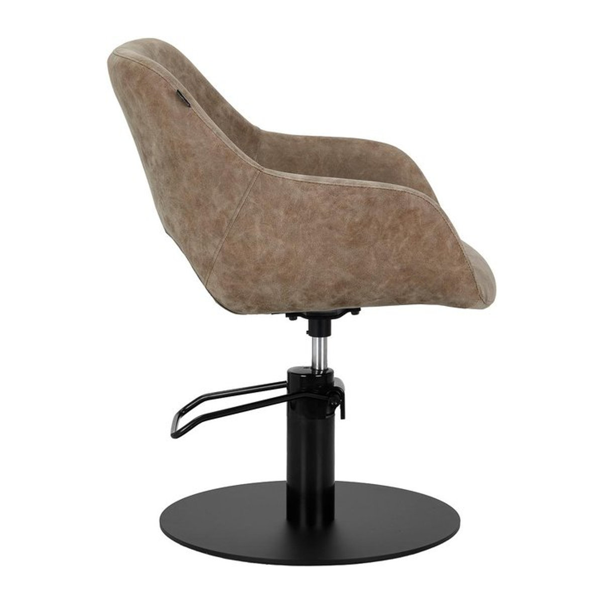 Gabbiano Friseurstuhl Morena Modern in Altbraun aus Metall - Bild 1