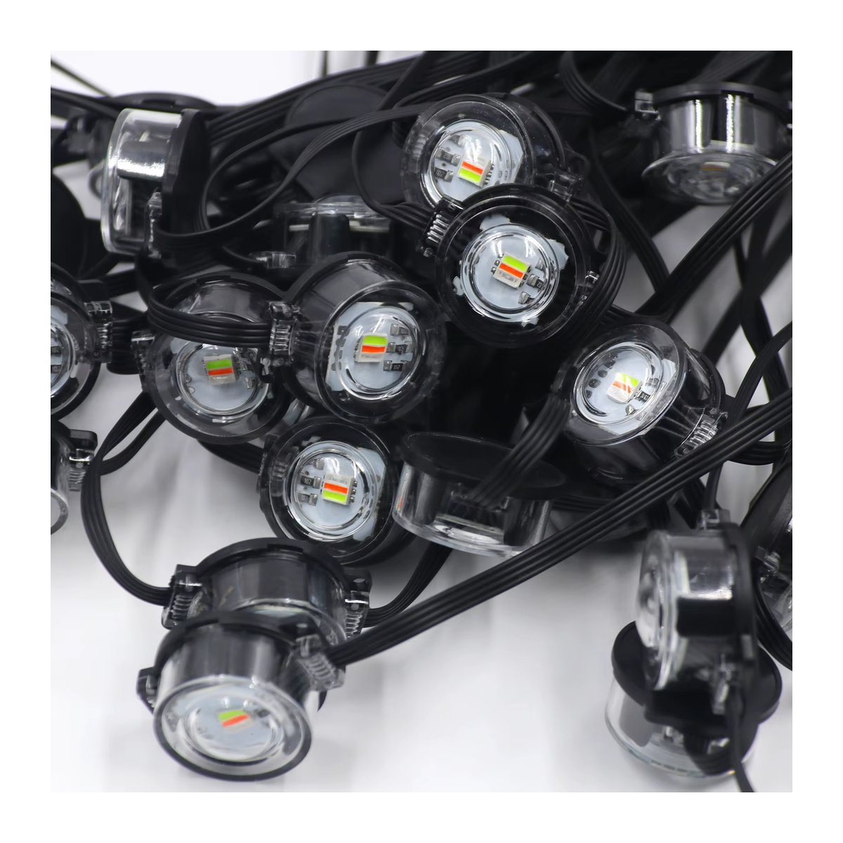 GAHADA RGB LED Bodenleuchten für den Außenbereich mit Bluetooth und Musik-Synchronisierung, IP67 wasserdichte Wegeleuchte für Garten und Terrasse, 24 V - Bild 2