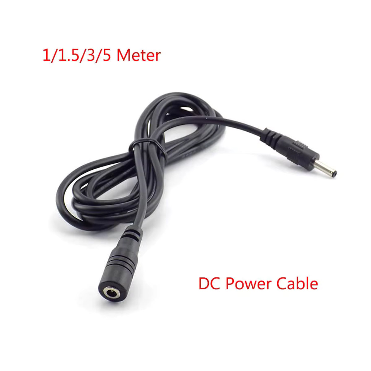 Gakaki DC Netzteil Verlängerungskabel Adapter 3,5mm x 1,35mm Schwarz - Bild 2