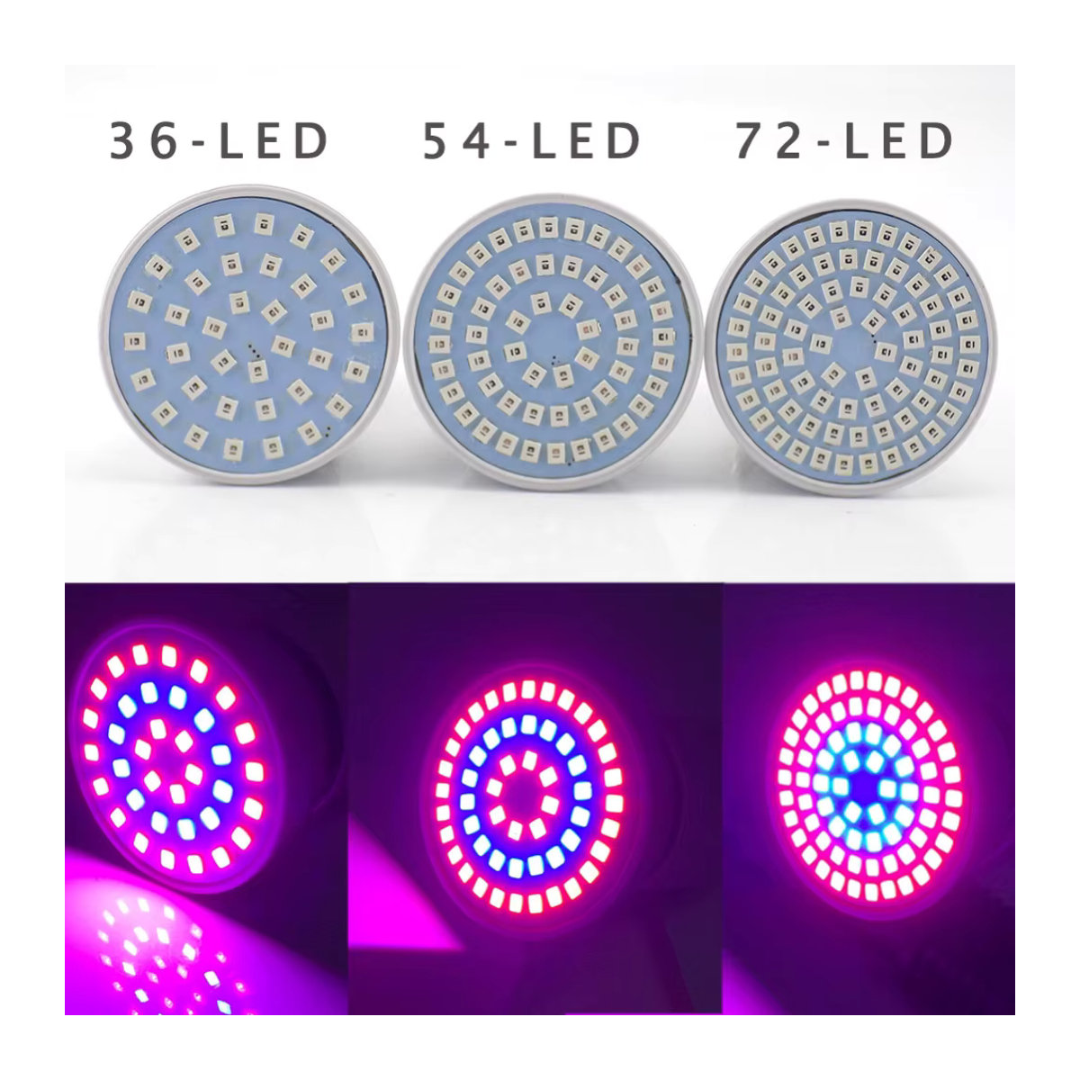 Gakaki LED Pflanzenwachstumslampe für Indoor-Gewächshäuser mit Rot-Blau-Licht für Hydroponik und Growboxen T1 - Bild 4
