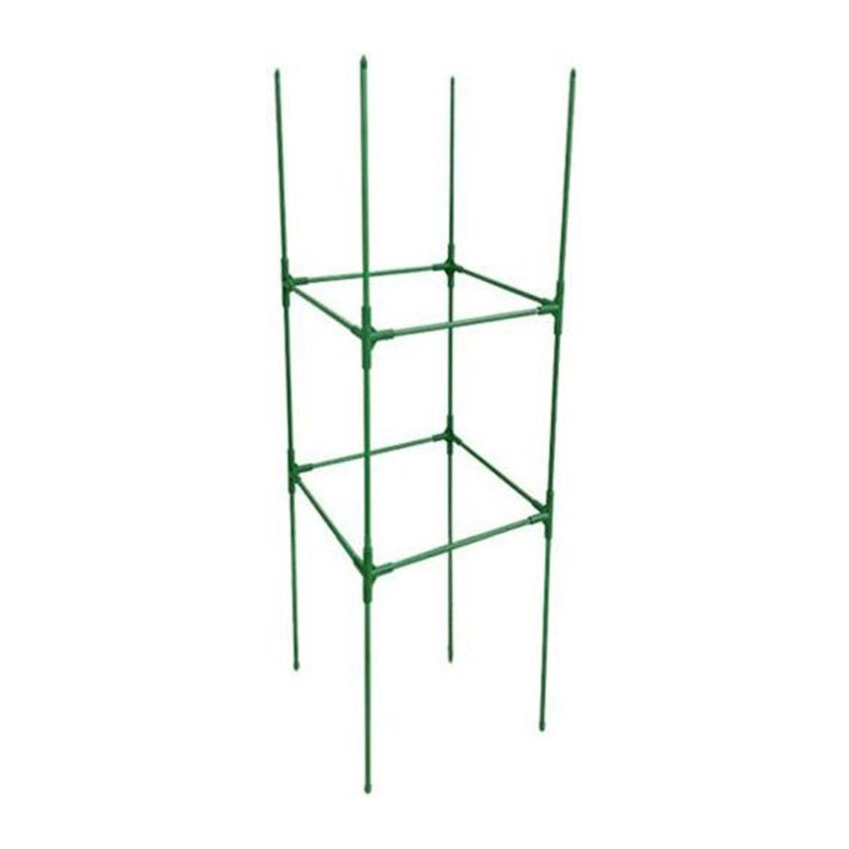 Galaiou Tomatenkäfig Set Grün, höhenverstellbares Gemüsespalier aus Fiberglas, Kunststoff und Metall zur Unterstützung von Kletterpflanzen und Blumen - Bild 1