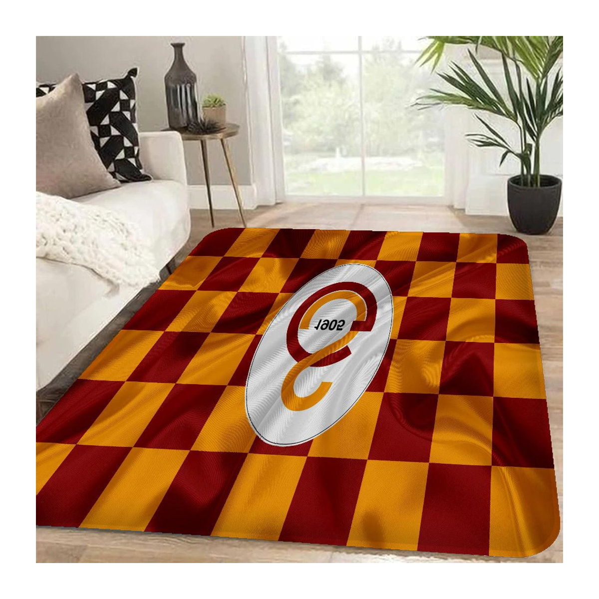 Galatasaray Logo Badezimmermatte rutschfest und weich, B/B: 80 x 120 cm, multicolor - Bild 4