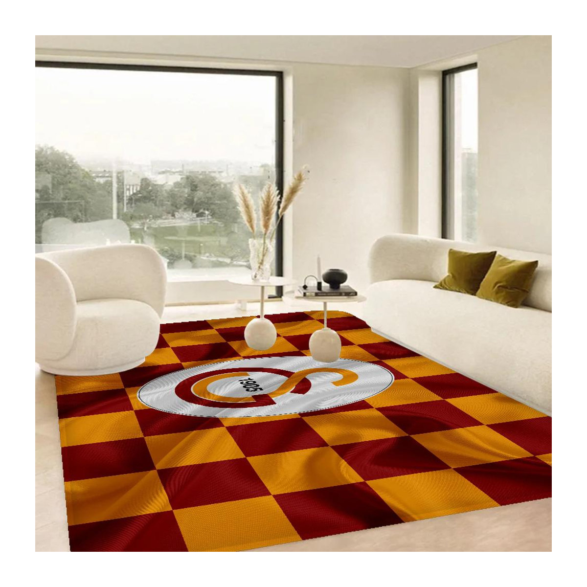Galatasaray Logo Badezimmermatte rutschfest und weich, B/B: 80 x 120 cm, multicolor - Bild 5