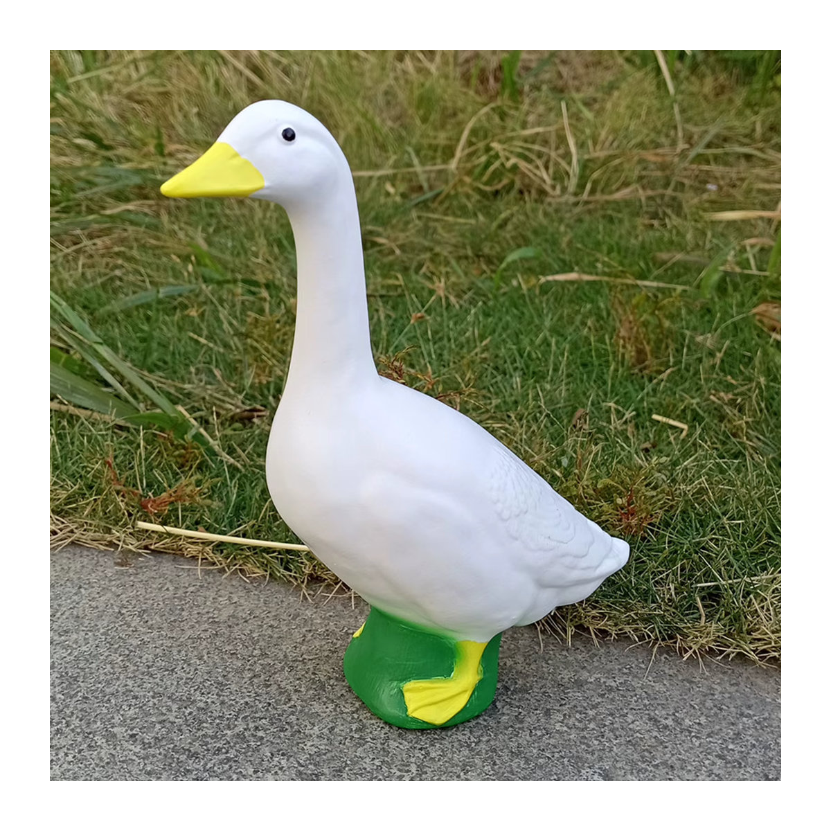 Gänsefigur Ornament aus Harz von Fdit in Weiß - Bild 2