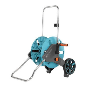 Gardena CleverRoll M Schlauchwagen leer in Grau, Türkis und Orange