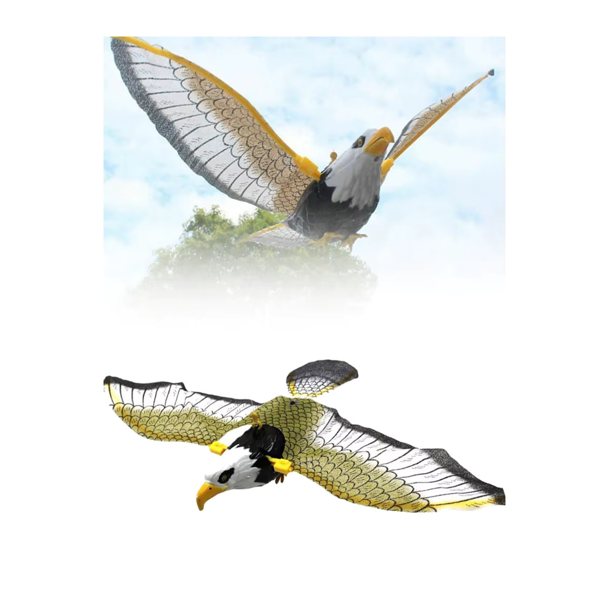 GardenDec Hängender Adler als Vogelscheuche zur Abschreckung und Schädlingsbekämpfung im Garten - Bild 2
