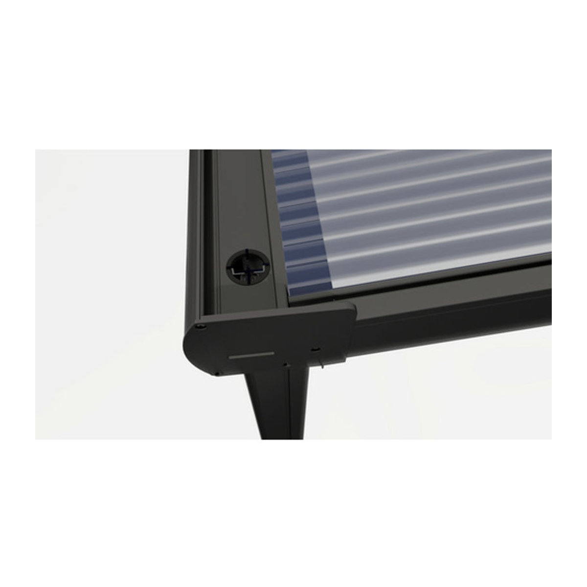 GARDENDREAMS Terrassenüberdachung Compact Line mit Polycarbonat Dach in Anthrazitgrau, Breite: 304 cm - Bild 1
