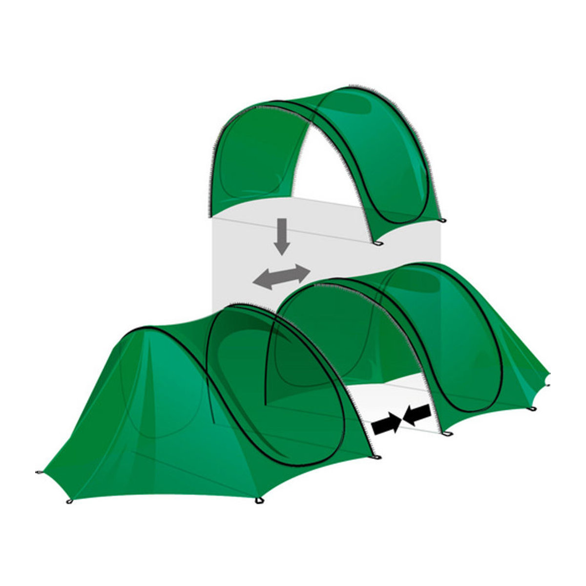 GardenGuard Kälteschutz-Tunnel aus Polypropylen in Weiß, B/L: 80-150 x 200-300 cm - Bild 1