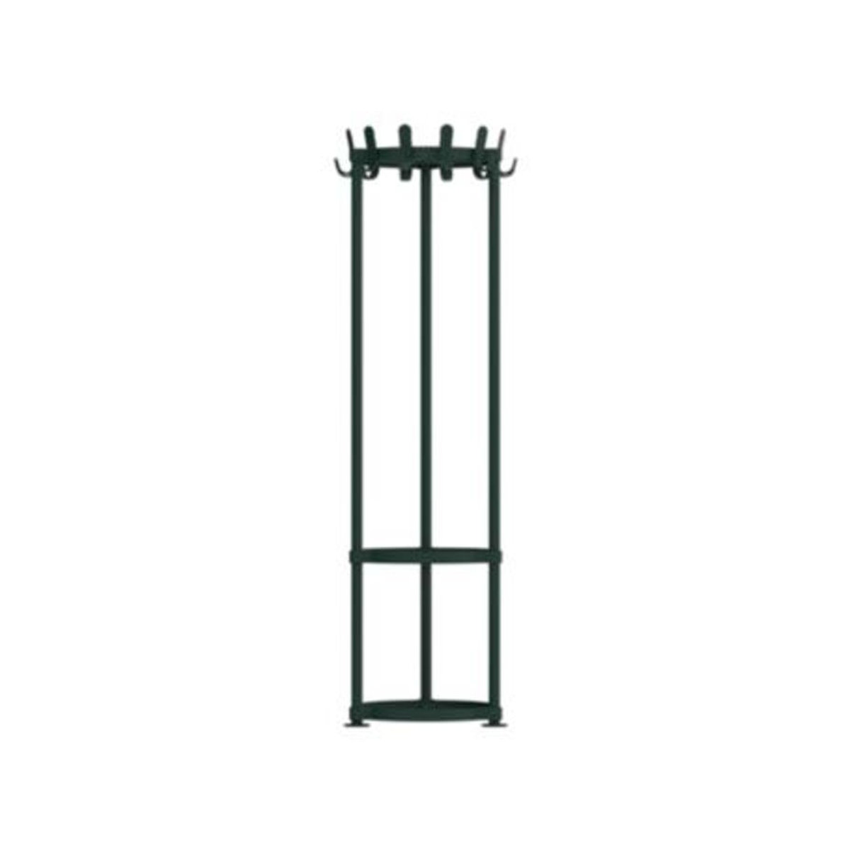 Garderobenständer Functionals KROK ROUND in Pine Green mit 36 Haken und Schirmhalter aus Stahl, Aluminium und Kunststoff - Bild 2