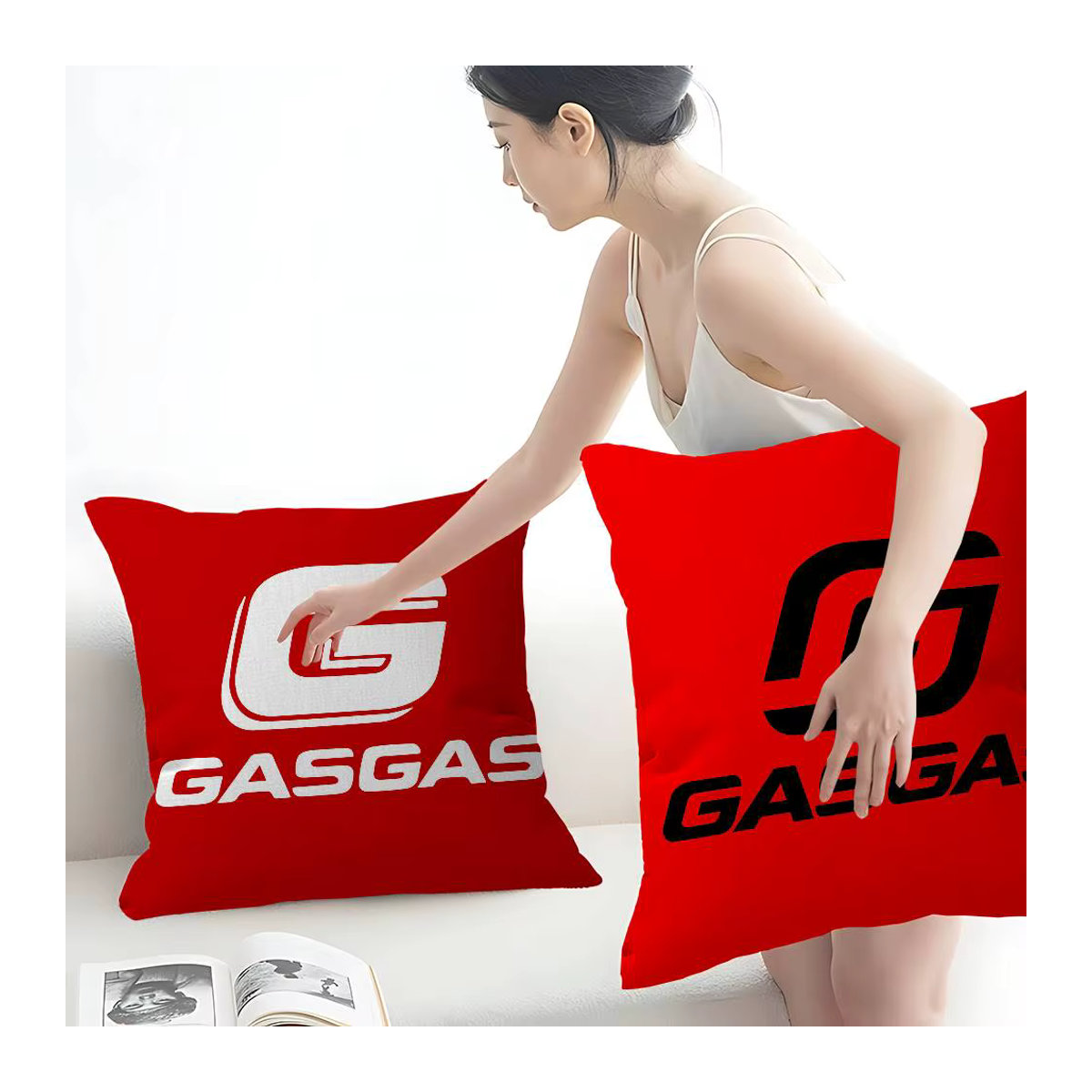 GASGAS Kissenbezug für Sofa und Wurfkissen zur Dekoration - Bild 3
