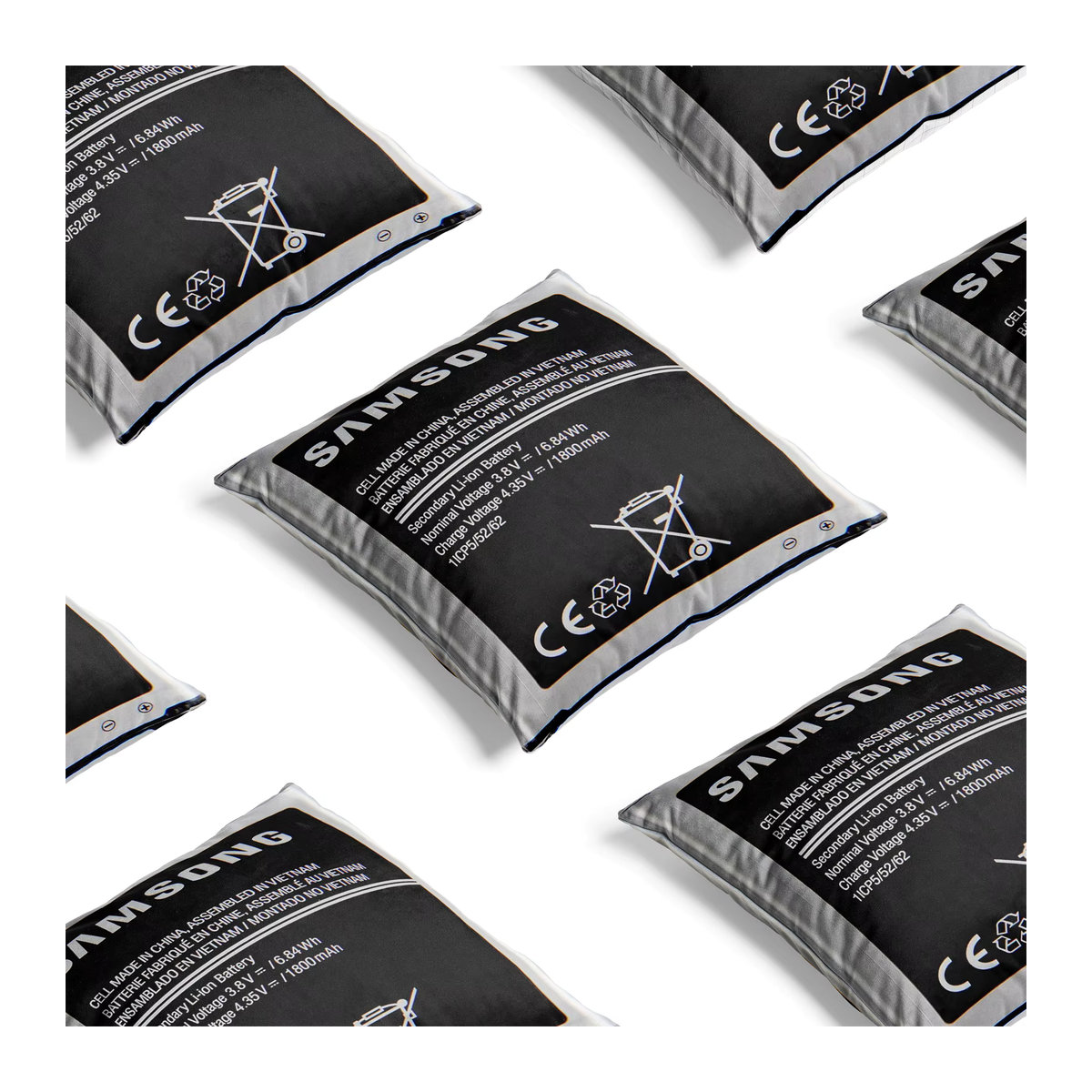 Gaslight Gatekeep Girlboss Set mit 4 Kissenbezügen in Schwarz, B/B: 45 x 45 cm - Bild 5